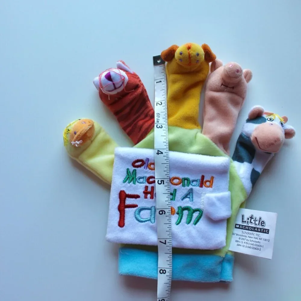 Old MacDonald Had a farm finger animal glove toy